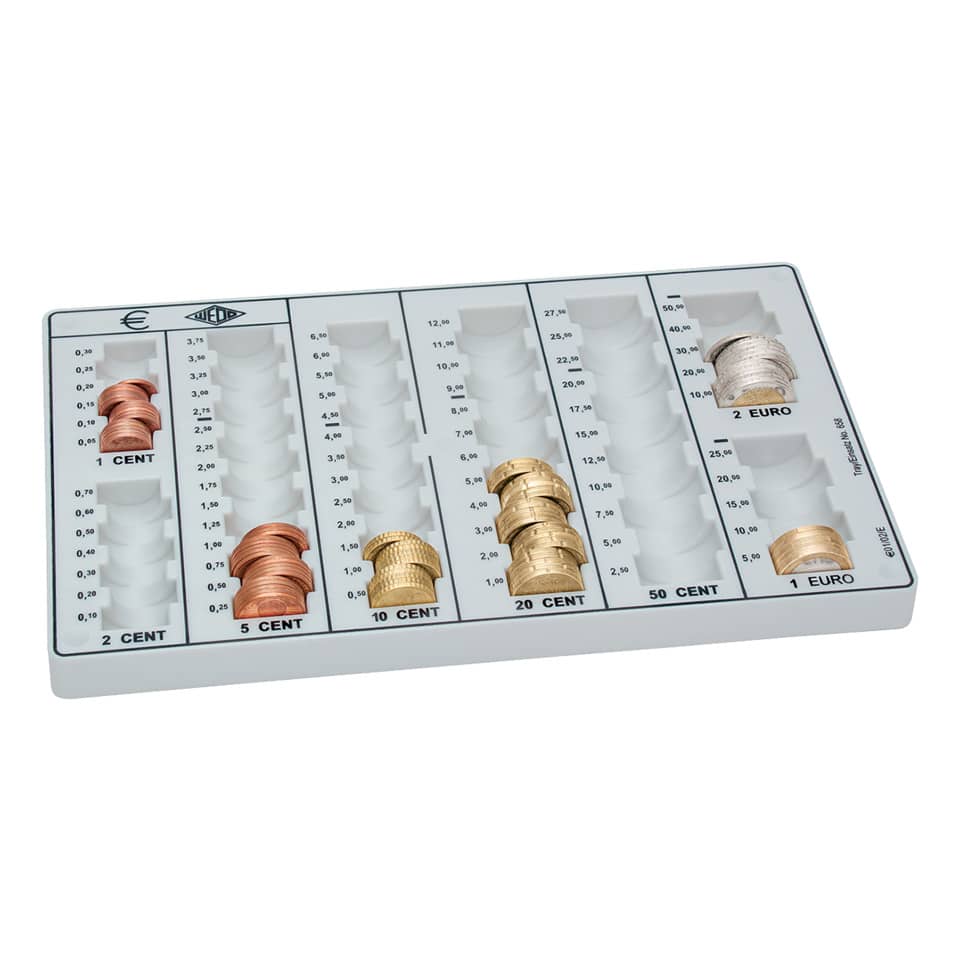 Münzsortierboard, Geldkasten, Münzbehälter, Münzenbox, Kasse-Münzen