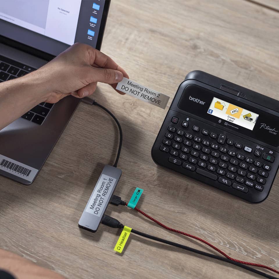 Drucker-Header, Kabel, USB-C, Laptop, Meeting Room 2