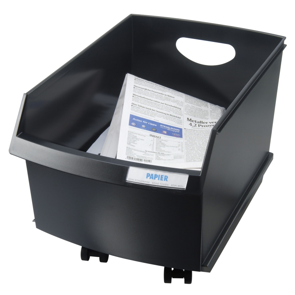 abfallbox, müllbehälter, papierbehälter, papierkorb, schwarz