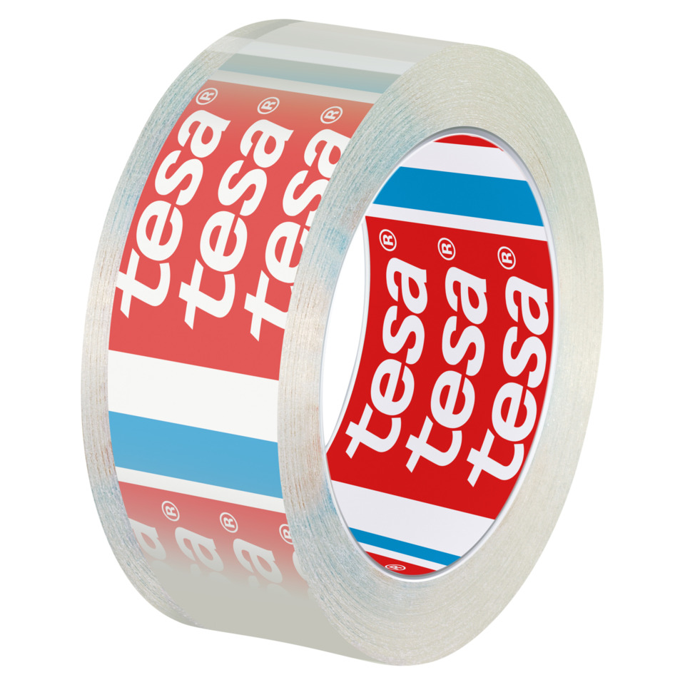 Klebeband, Masking Tape, Transparent, roter Streifen, blaues Muster
