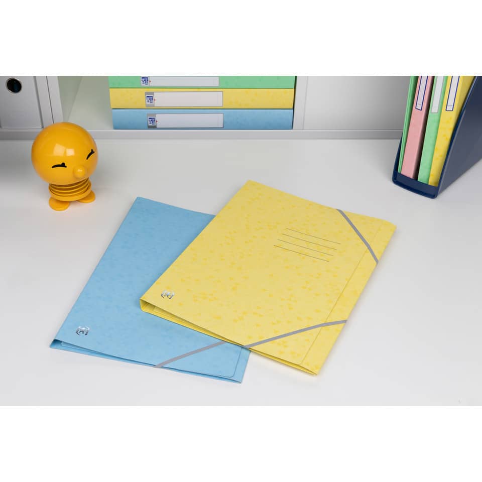 Notizhefte, gelbes Notizbuch, blaues Notizbuch, Ordner/Ordner, Büro Schreibtisch