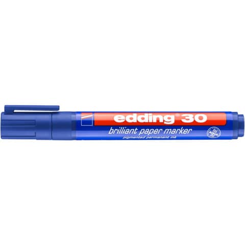 Brillant-Papiermarker 30, 1,5-3mm, blau EDDING 30-003