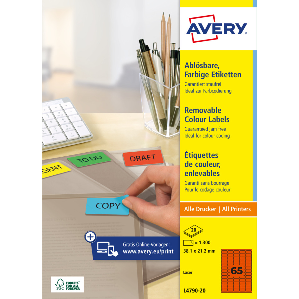 Etiketten, Farbdruck, Etikettensystem, Bürobedarf, Klebebänder, Etiketten, Farbige Etiketten, entfernbar, Drucker, Aufkleber