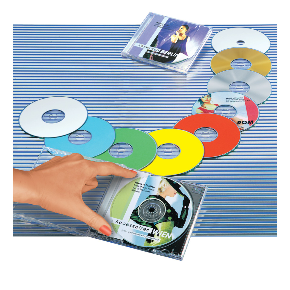 CDs, CDs assortment, compact discs, musikmedien, hülle geöffnet