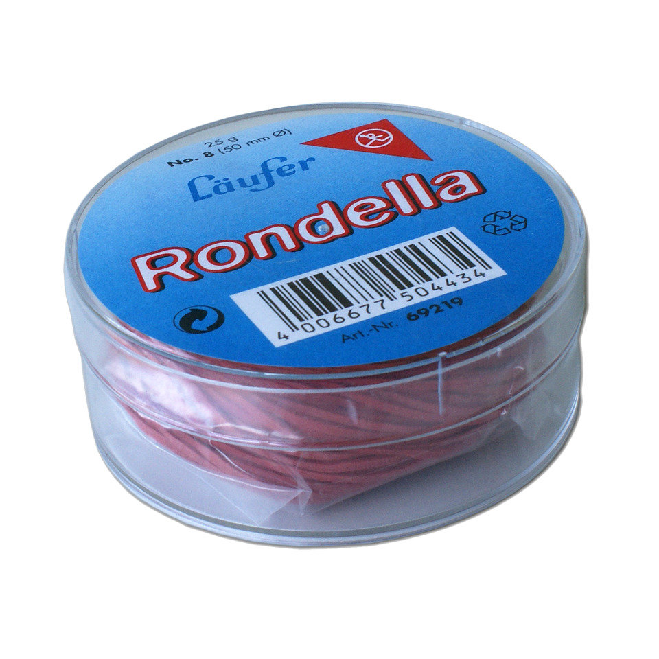 Gummibänder Rondella Nr. 8/50 mm Ø, 25g, rot LÄUFER 69219