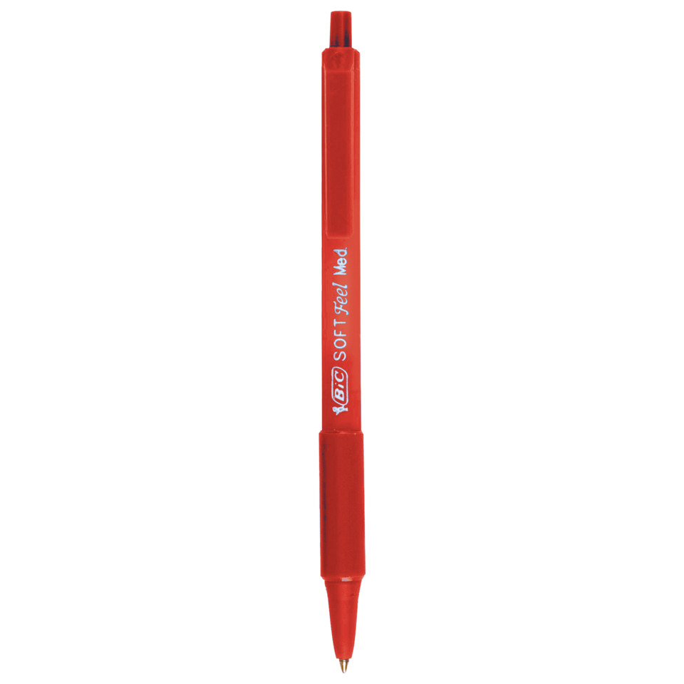 Kugelschreiber, rot, Soft-Tip, Gelschreiber, BiC Soft Tip Med, Kugelschreiber, Rot, Gelschreiber, Soft-Tip, Gelstift