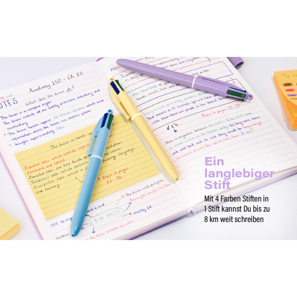 Notizbuch, Stift, Mehrfarbig, Schulbedarf, Unterlagen
