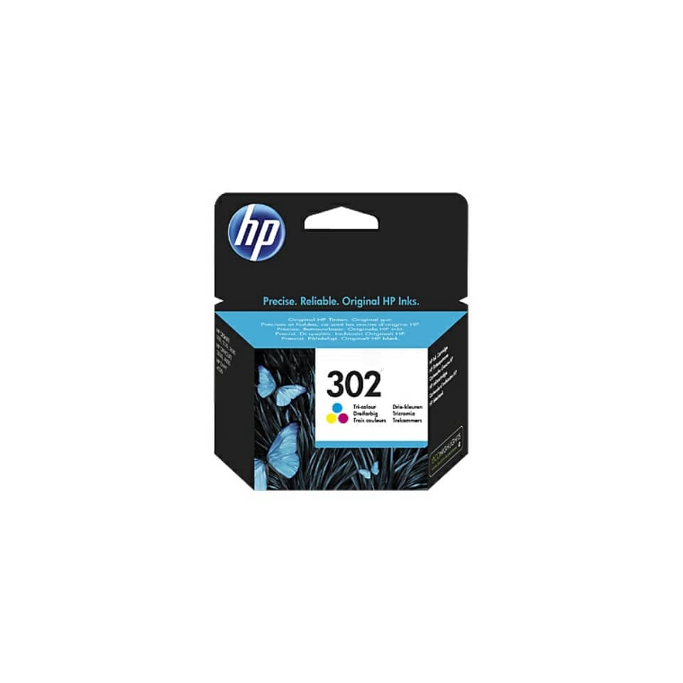 Tintenpatrone, HP, 302, Druckertinte, Tricolor