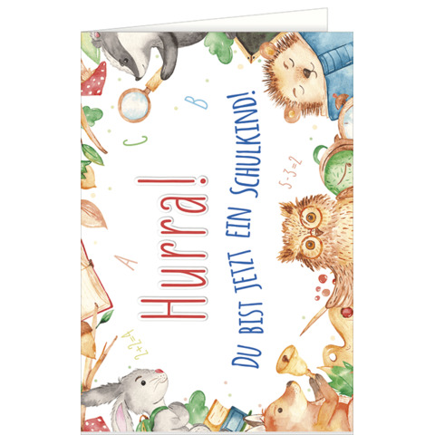 Schulanfangskarte geprägt  61-10099