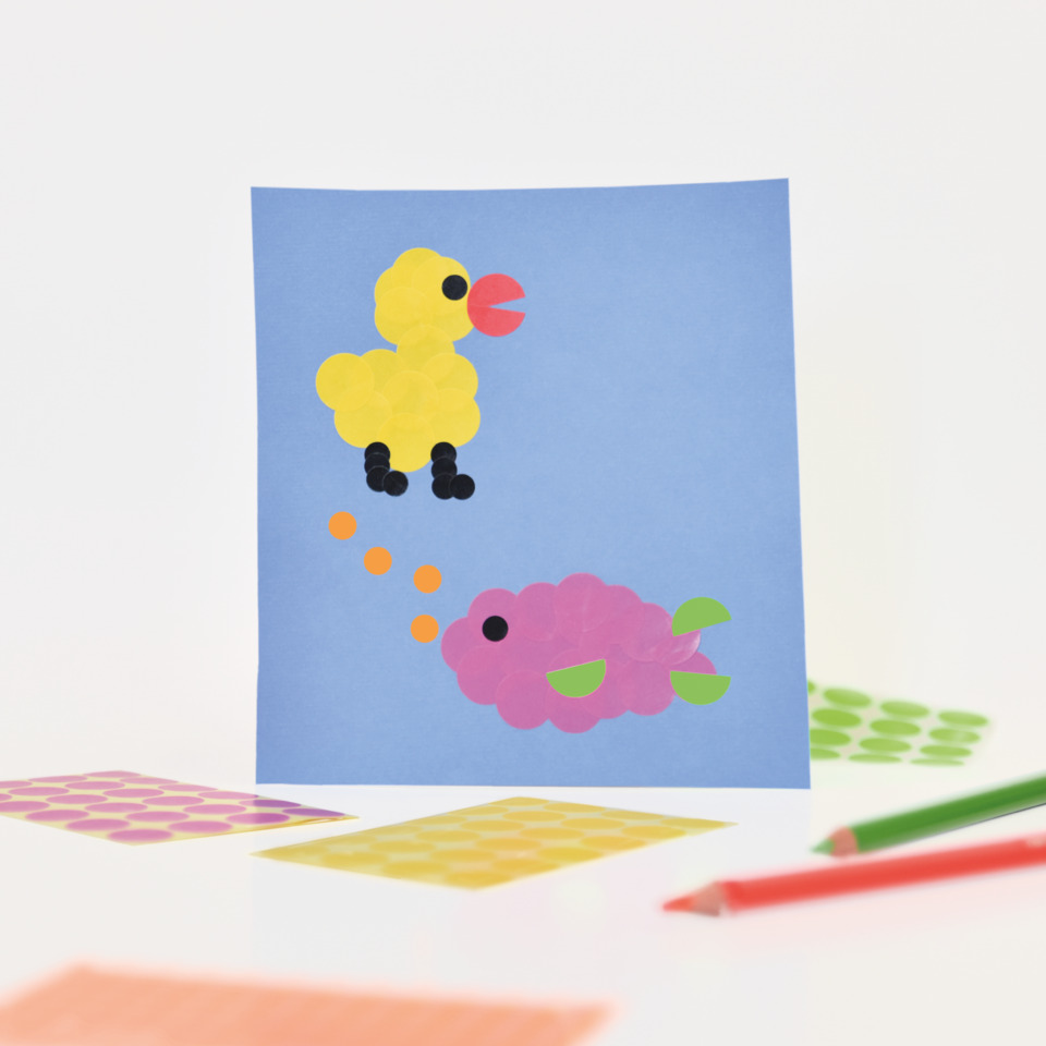 Vogel, Gummi, Karte, Papierkunst, Motiv