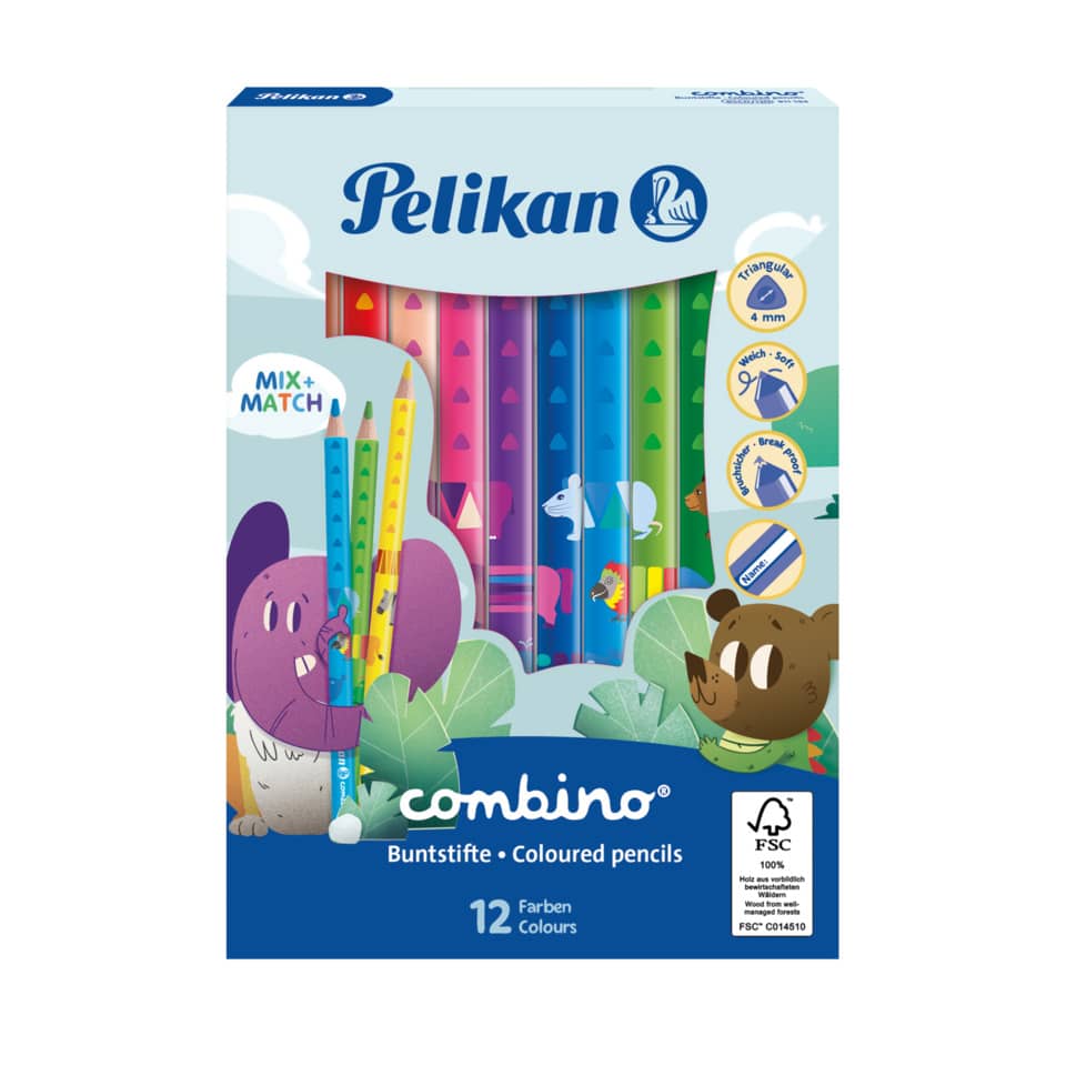 colored pencils, Bleistiftset, 12 Farben, Holzstifte, Dreiecksform-Bleistifte