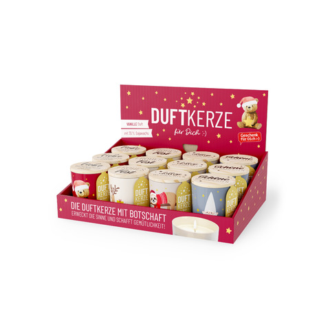 Duftkerze Happy Xmas, sortiert FÜR DICH 651160