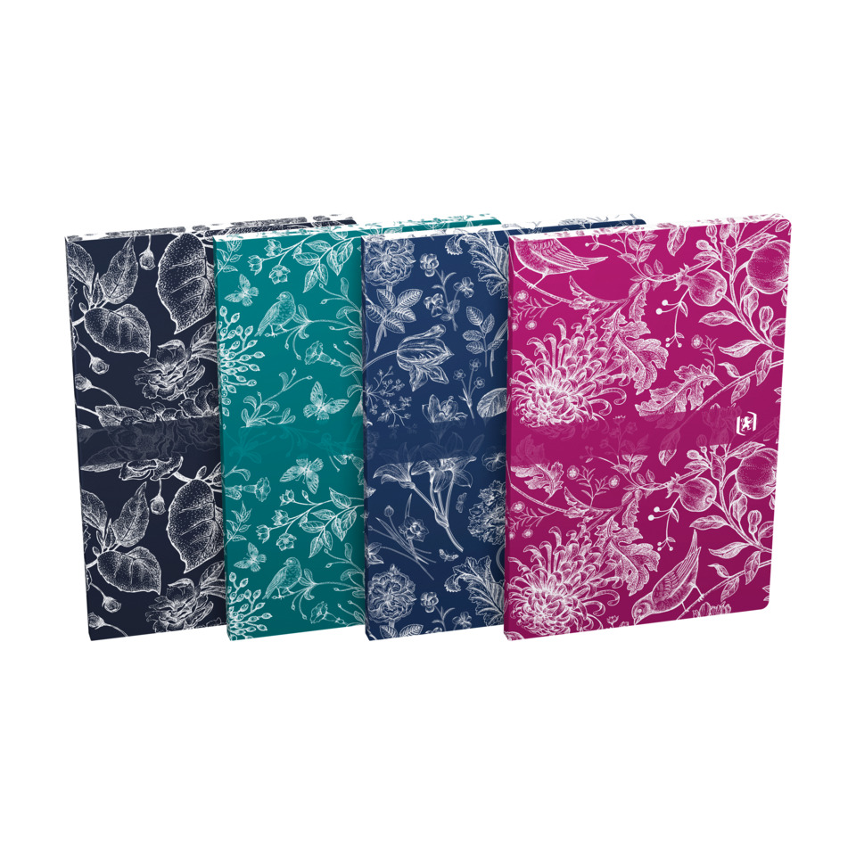 Notizbuch, Muster, Florales Muster, Kartonage, A4-Format