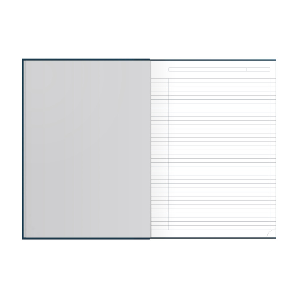 Notizbuch, aufgeschlagenes Notizbuch, linienpapier, Rahmenlinien, Riegelkante