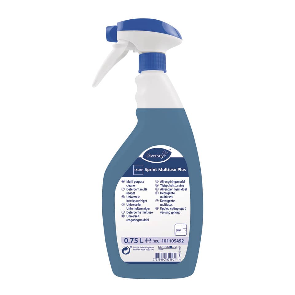 Sprayflasche, Allzweckreiniger, blau, Auslöserdüsenkopf, 0,75 L