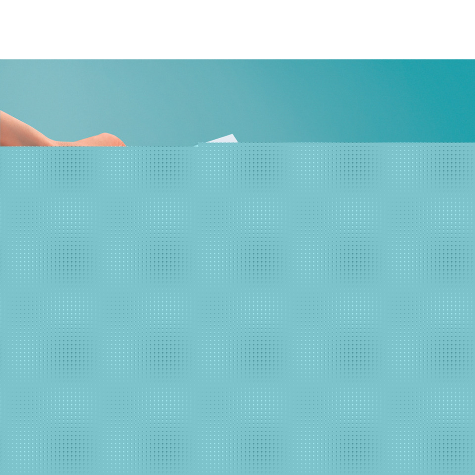 bathing suit, swimwear, peach skin, gradient blue, ocean backdrop