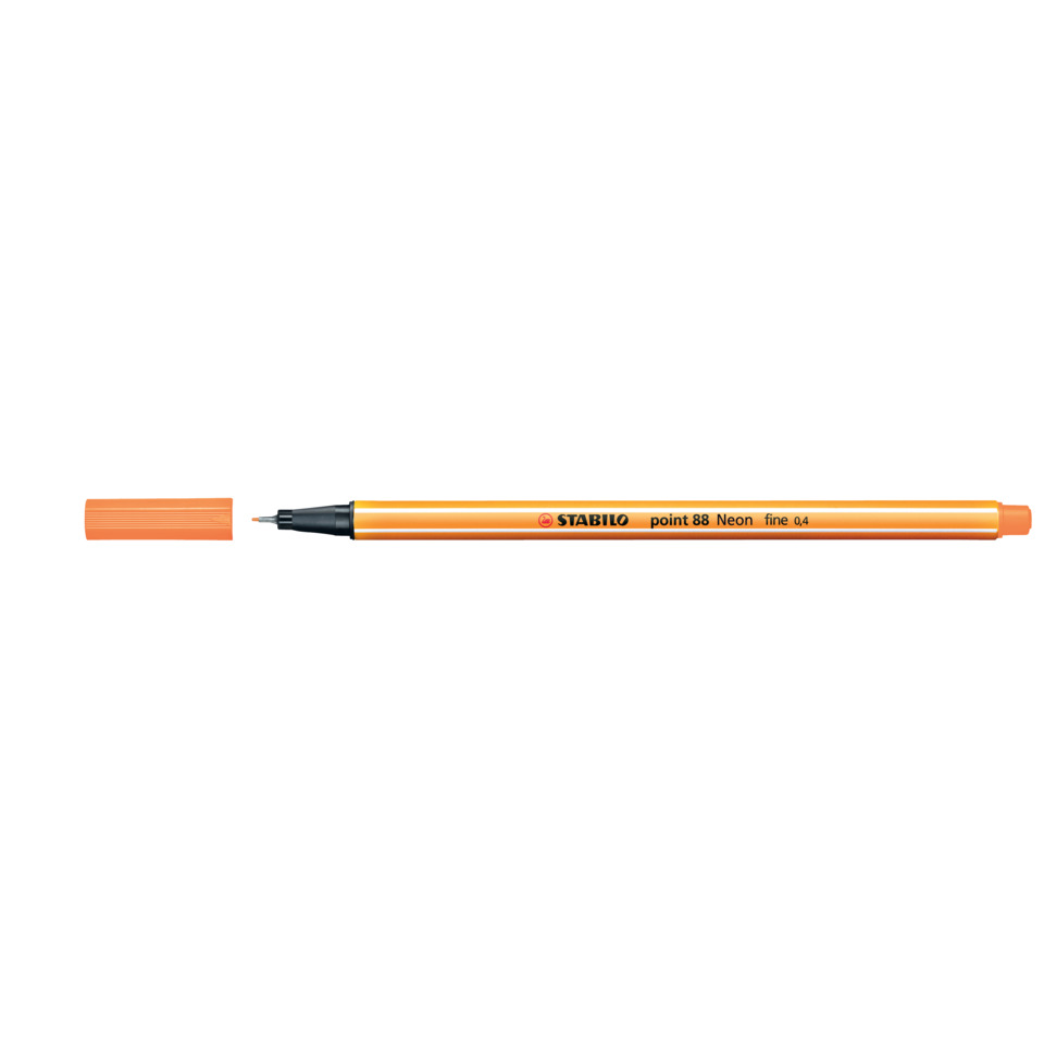 Marker, Point 88 Neon, Orange, Fine, Stabilo