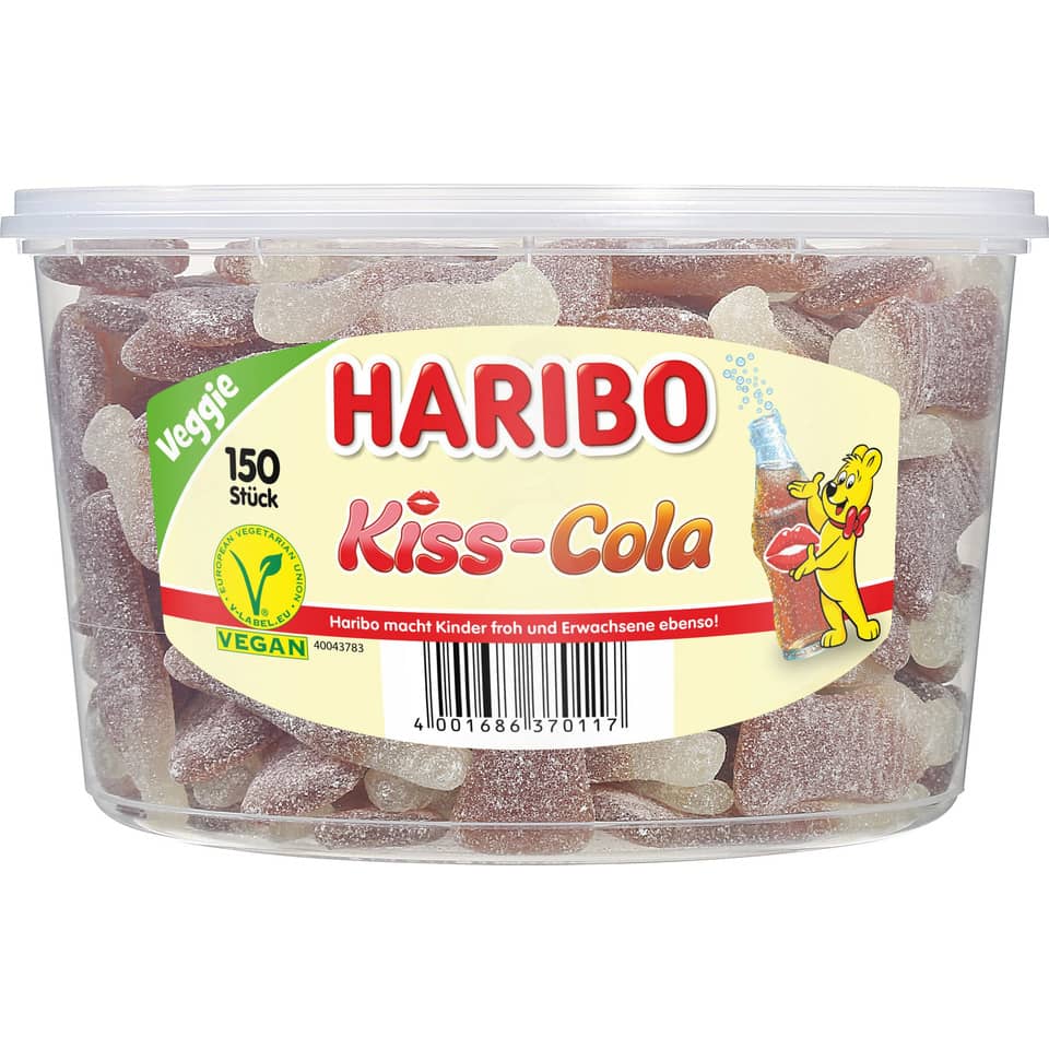 Kaugummi, Haribo, Kiss-Cola, Gummibärchen, Vegan