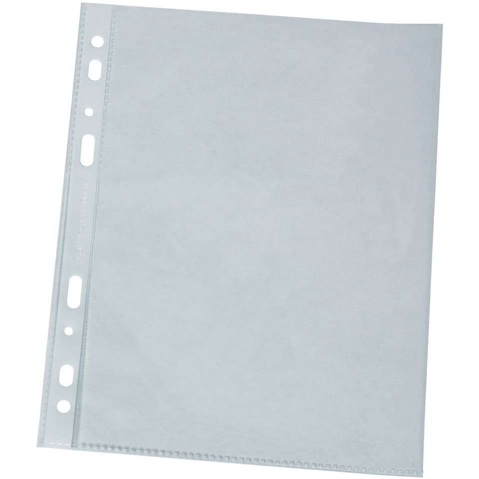 Prospekthülle A4, 100 mym, glasklar glatt, 100 Stück Q-CONNECT KF14841 Weißes Brett