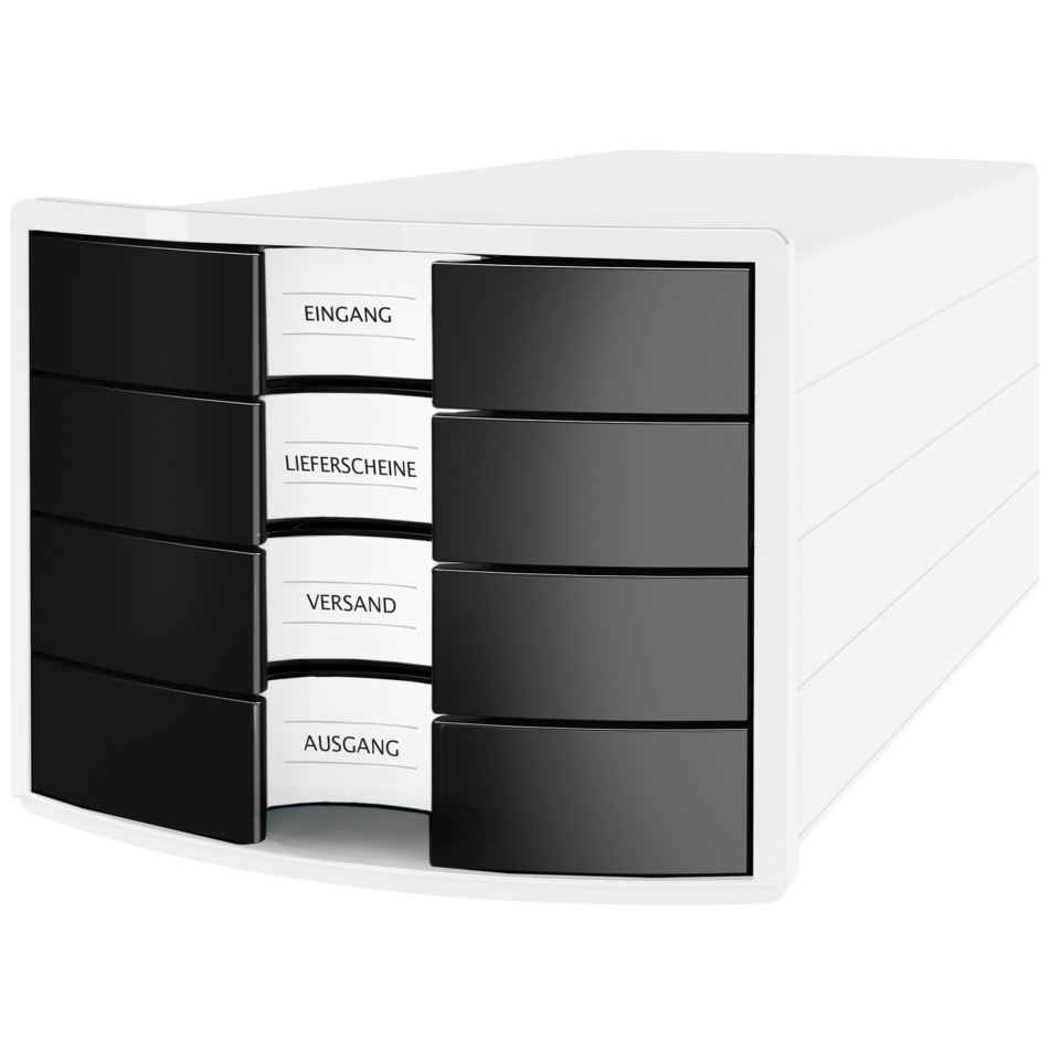 Schubladenbox, Ablage, Organizer, Schwarz-Weiß, Schubladen