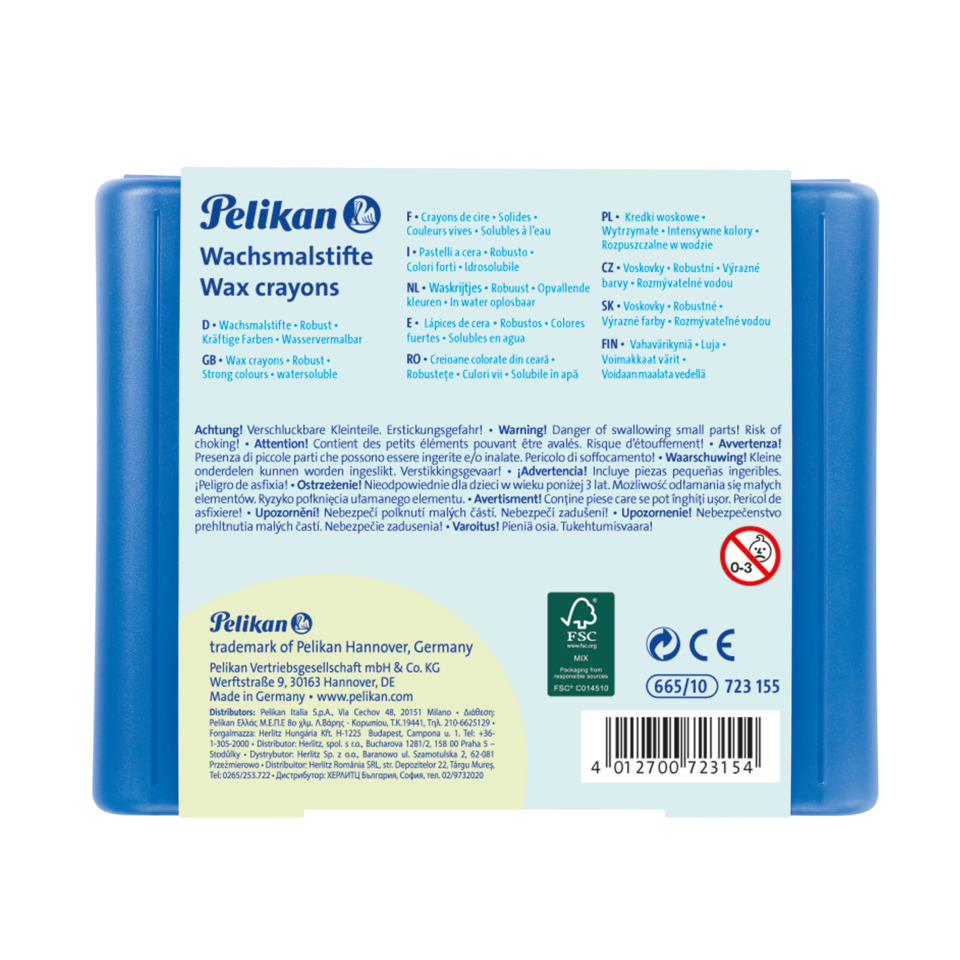 Wachsfarbstifte, Buntstifte, Kunstkit, Leuchtend blau, Kinderbastelbedarf