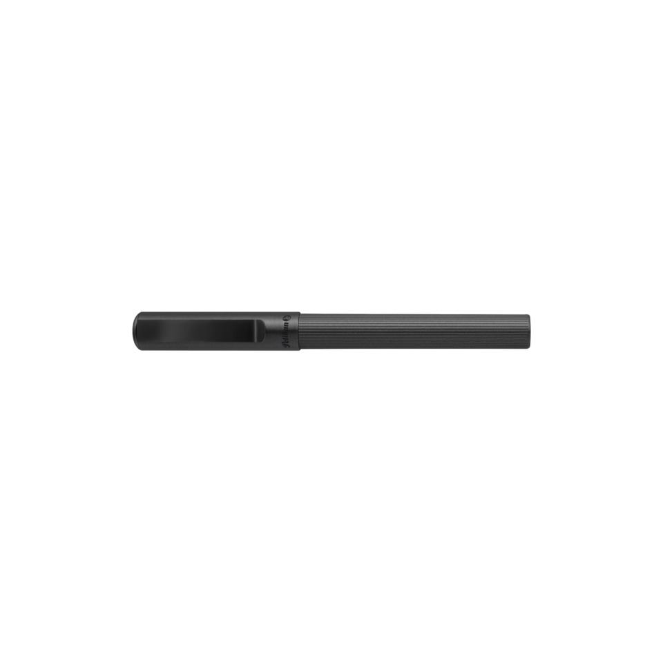 flachpinsel, Kugelschreiber, Stift, schwarz, griff