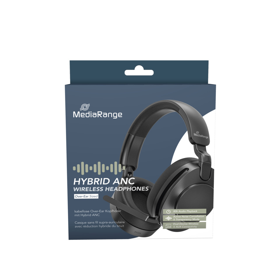 Kopfhörer, Over-Ear, kabellose, Hybrid ANC, Wireless headphones