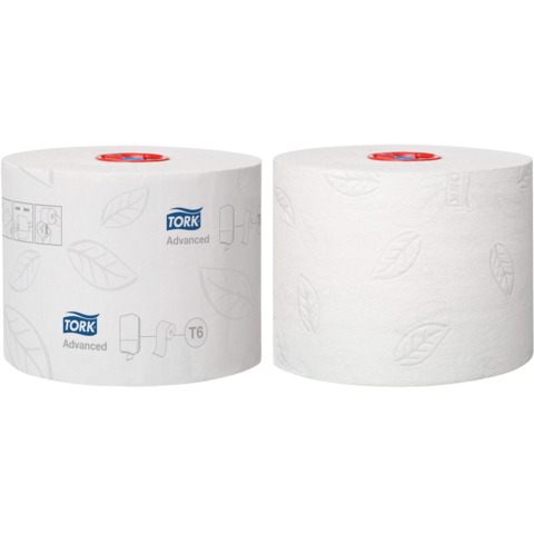 Toilettenpapier Advanced weiß 2-lagig 27 Rollen a 100 m   Sys. T6 TORK 127530
