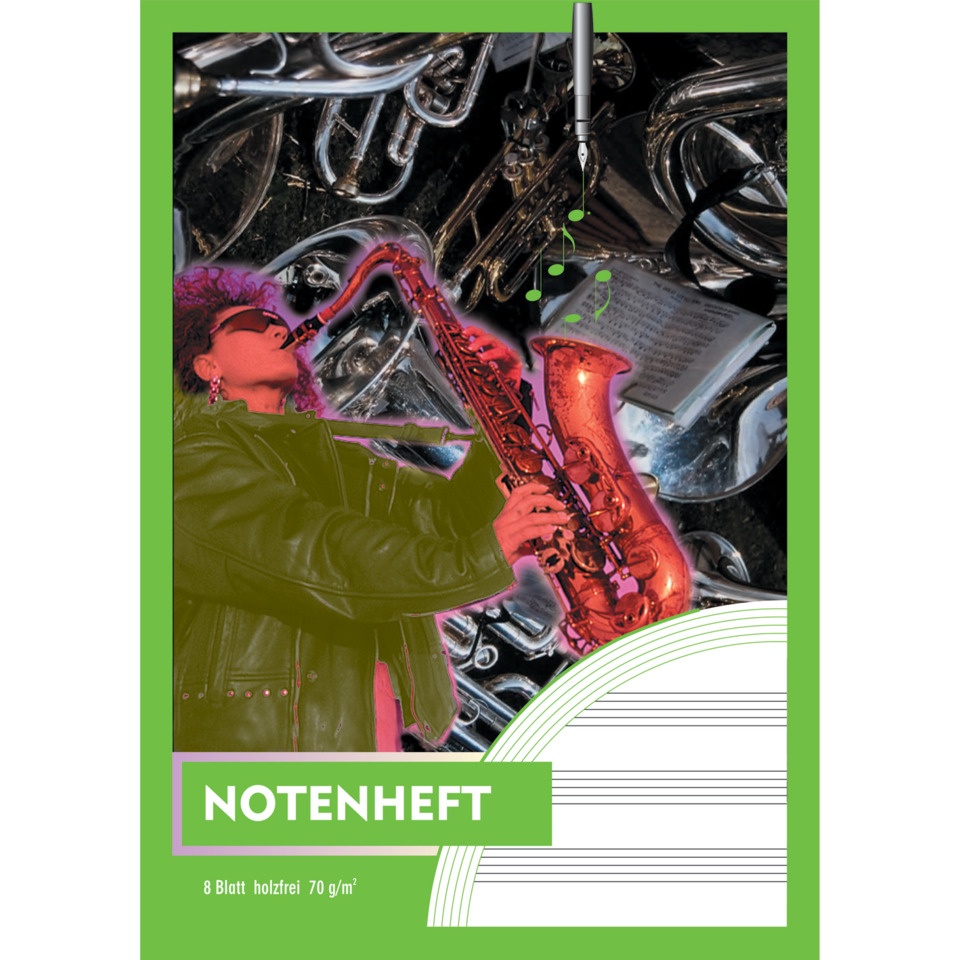 Saxophon, Musiker, Notenheft, Notenblatt, Musikinstrument