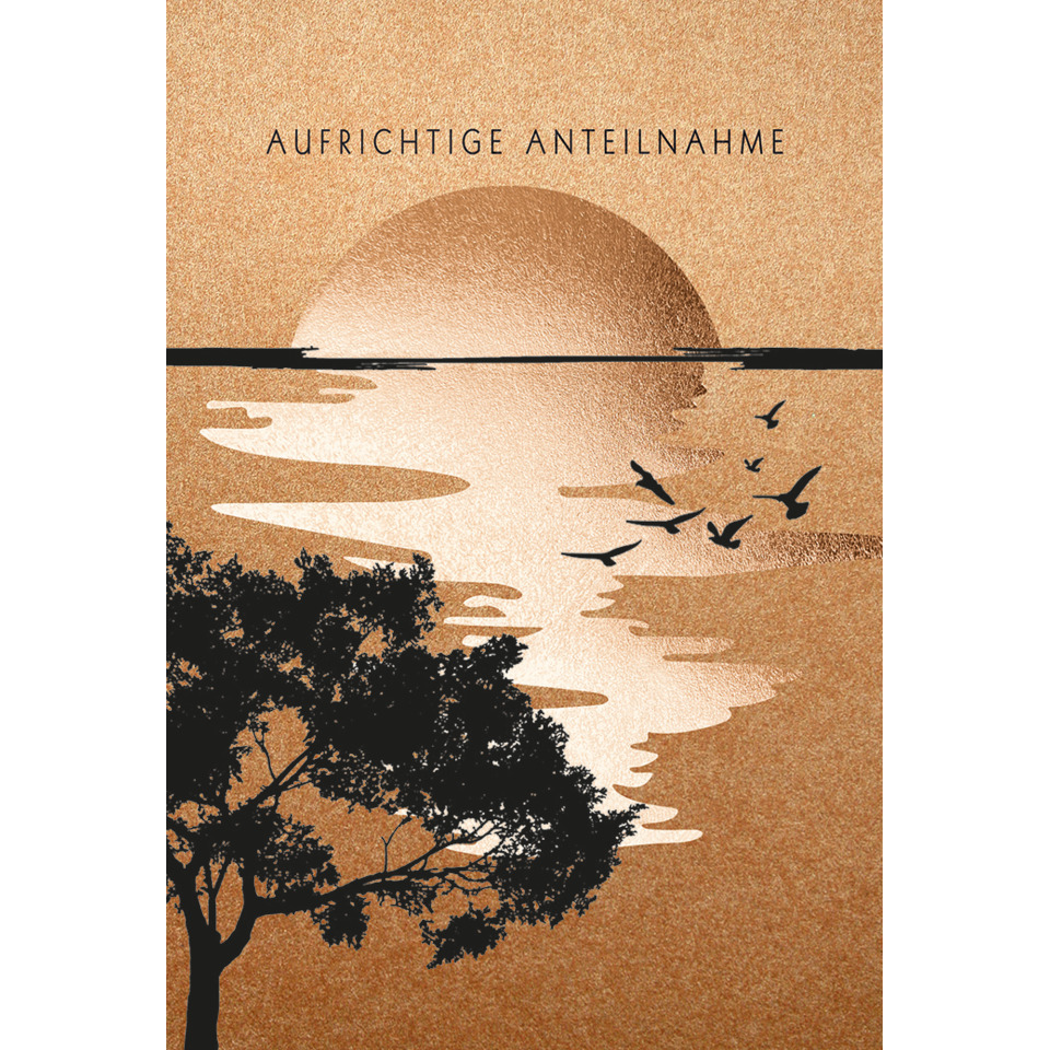Sonnenuntergang, Vögel, Baum silhouette, Wasser reflekt, Natur illustration