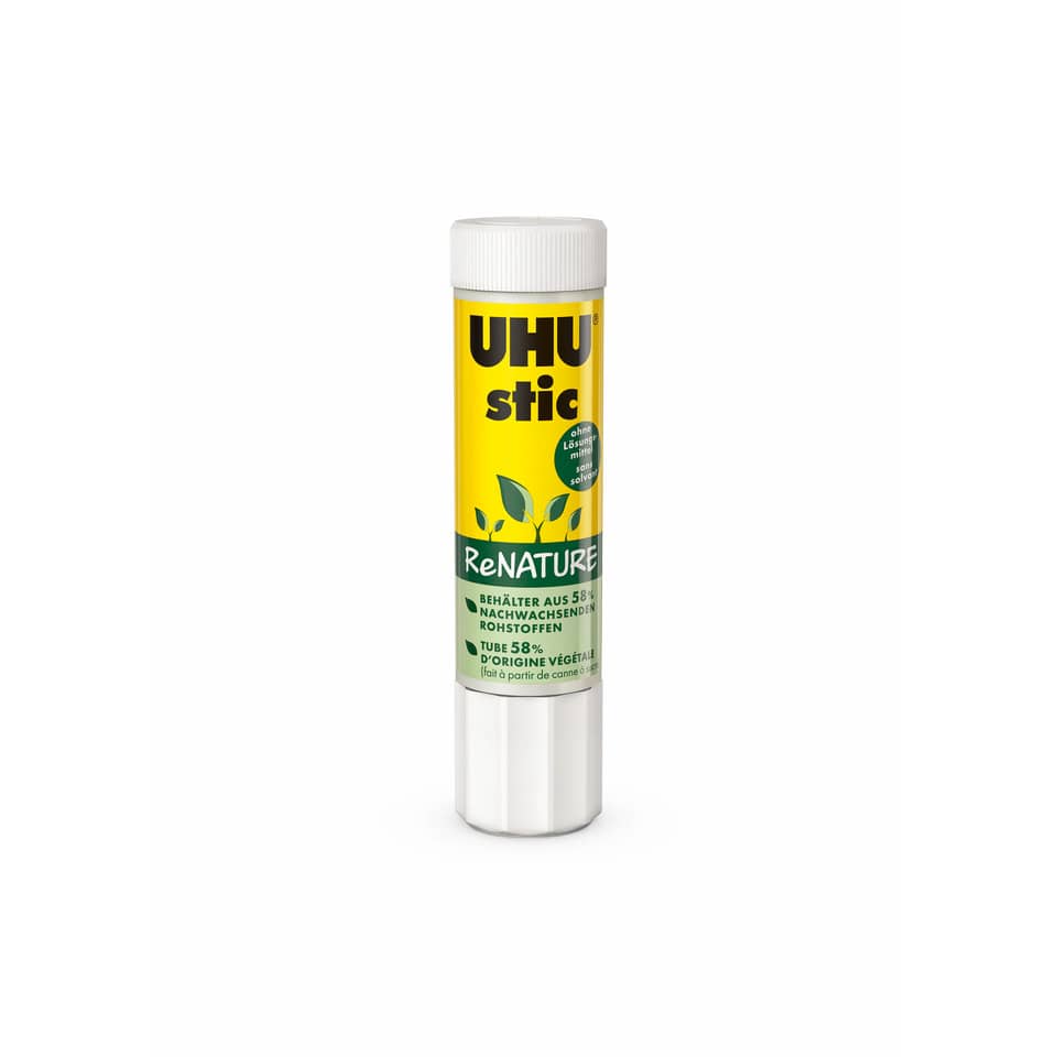 Kleberstift, Klebstick, Bastelkleber, UHU Stic, Renkature