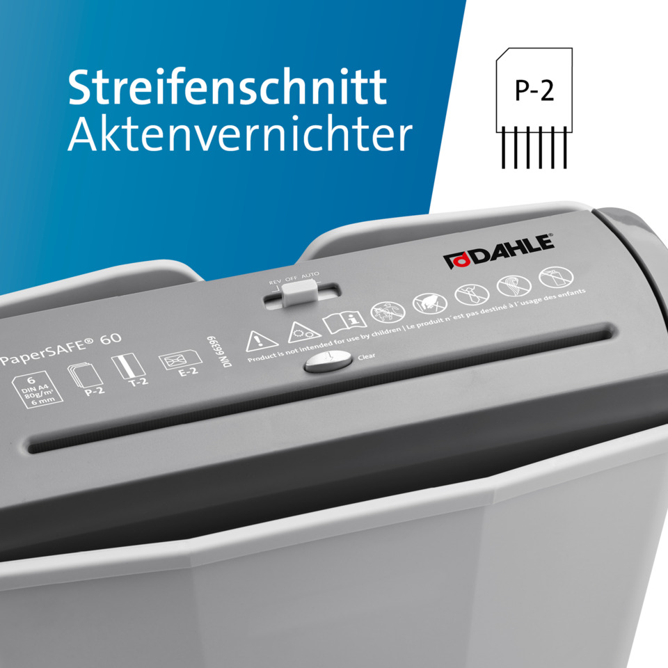 Aktenvernichter, Streifenpapier, P-2, Papierklinge, Haushaltsgerät