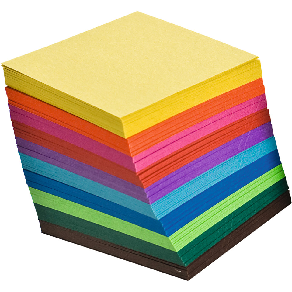 Post-it Zettel, Notizblock, bunte Klebezettel, Notizzettel Stapel, Farbenvielfalt, Post-it Notizen, Notizzettel, bunte Farben, Schwamm-Notizblock, Kartenstapel