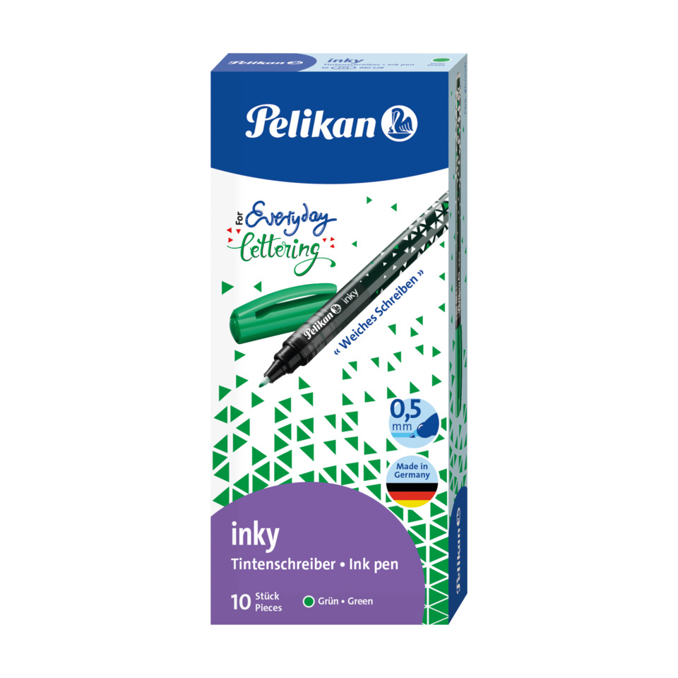 Tintenstift, Ink pen, Grün, 0,5 mm, Made in Germany