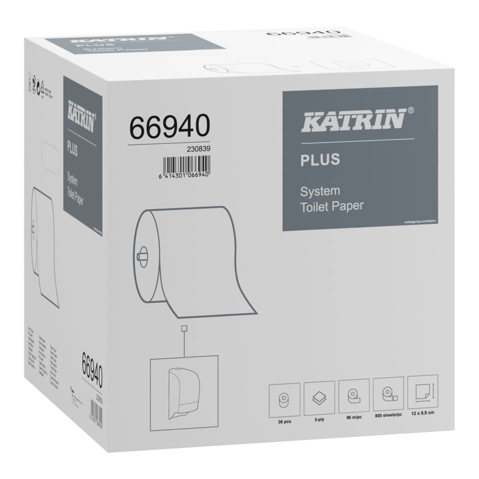 Toilettenpapier, Rollenhalter-System, Katrin Plus, Papierrolle, System