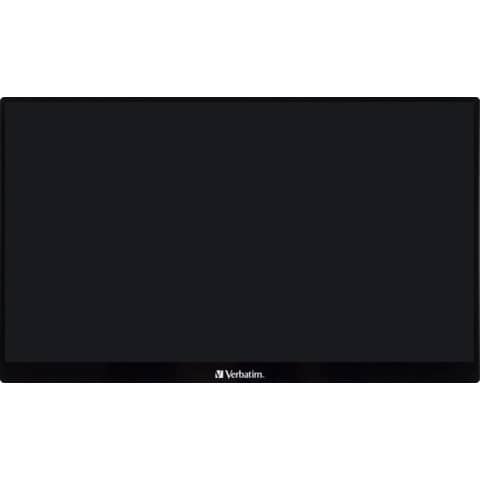 Monitor tragbar 14" Full HD 1080p Metallgehäuse schwarz VERBATIM 49591