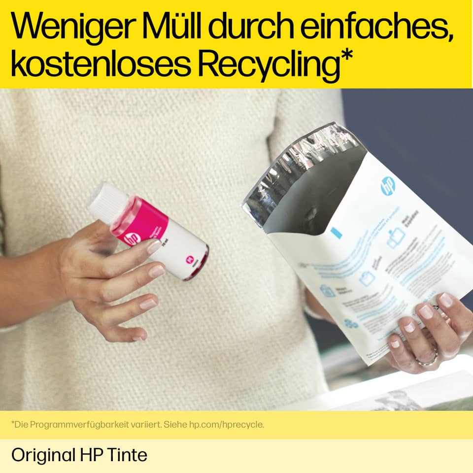 Tintenpatrone, HP-Tinte, Druckertinte, Tinte, Flasche Label