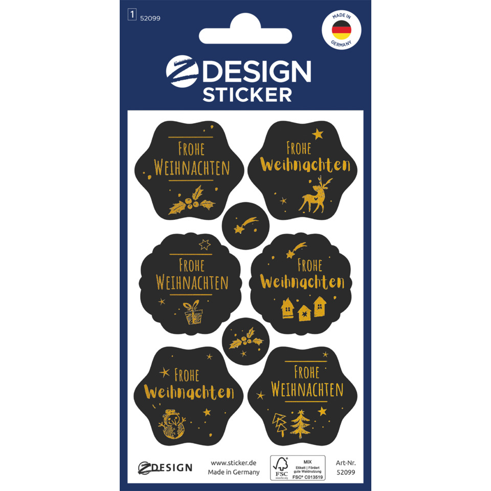 weihnachtsaufkleber, stickers, schwarzgold, deko, motiv