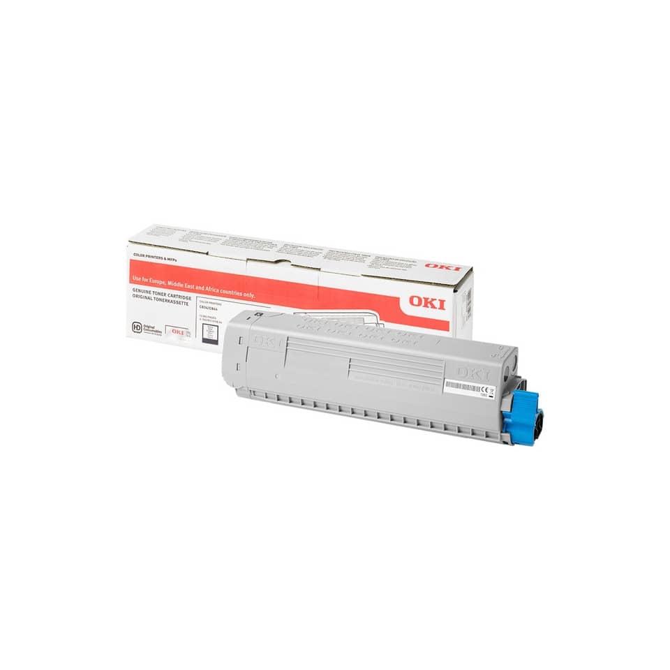 Tonerkassette, Toner, Kartusche, Druckerpatrone, Hellgrau/Blau