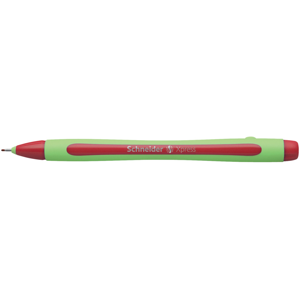 Stift, Schreiber, Schneider Xpress, Grüner Stift, Roter Clip