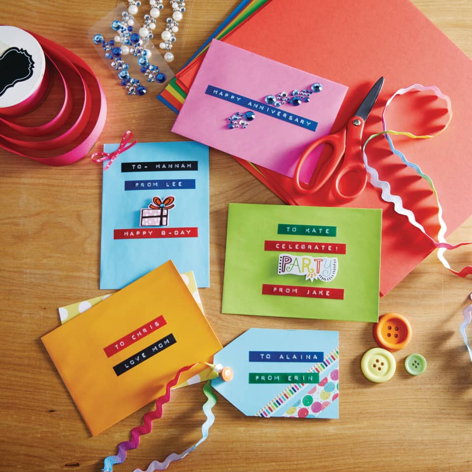 Grußkarten, Bunte Karten, Geschenkkarten, Schere, Dekor
