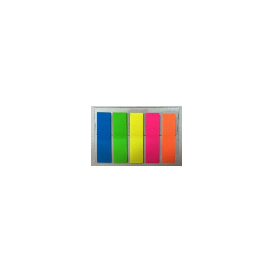 Post-it, Notizstreifen, bunte Stifte, Farbmarkierer, Neonfarben