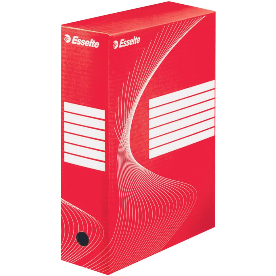 Luftfilter, Kartenbox, Rote Box, Verpackung, Esselte