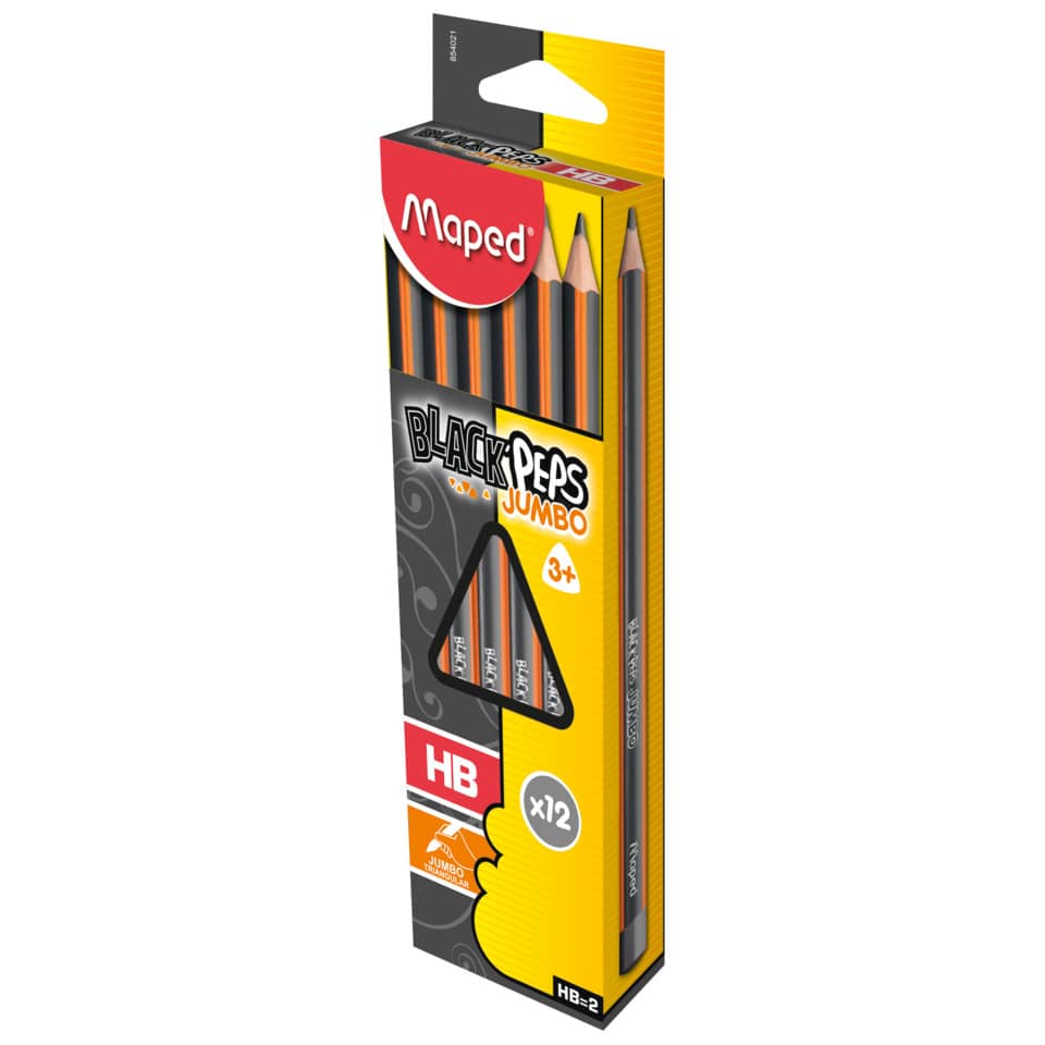 Bleistifte, Holzbleistifte, HB, Jumbo, 12er Pack