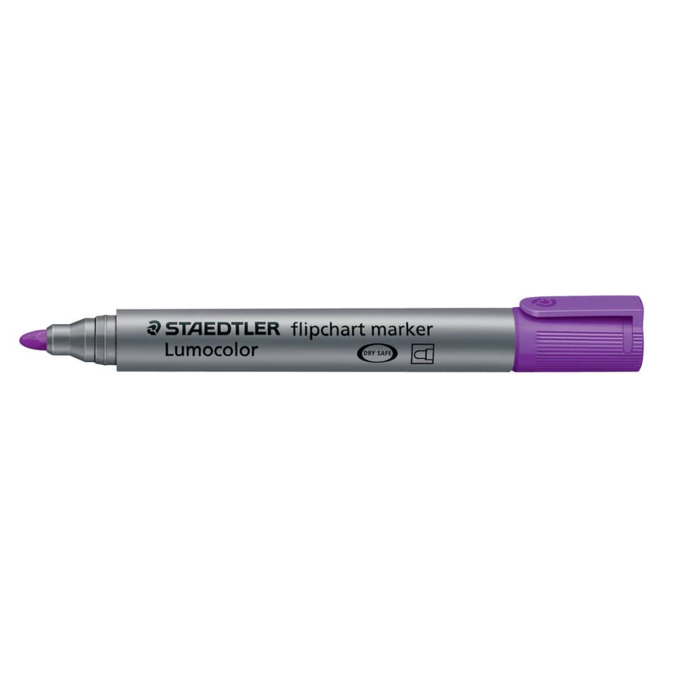 Marker, Flipchart-Marker, Lumocolor, Lila, Schneide Spitze
