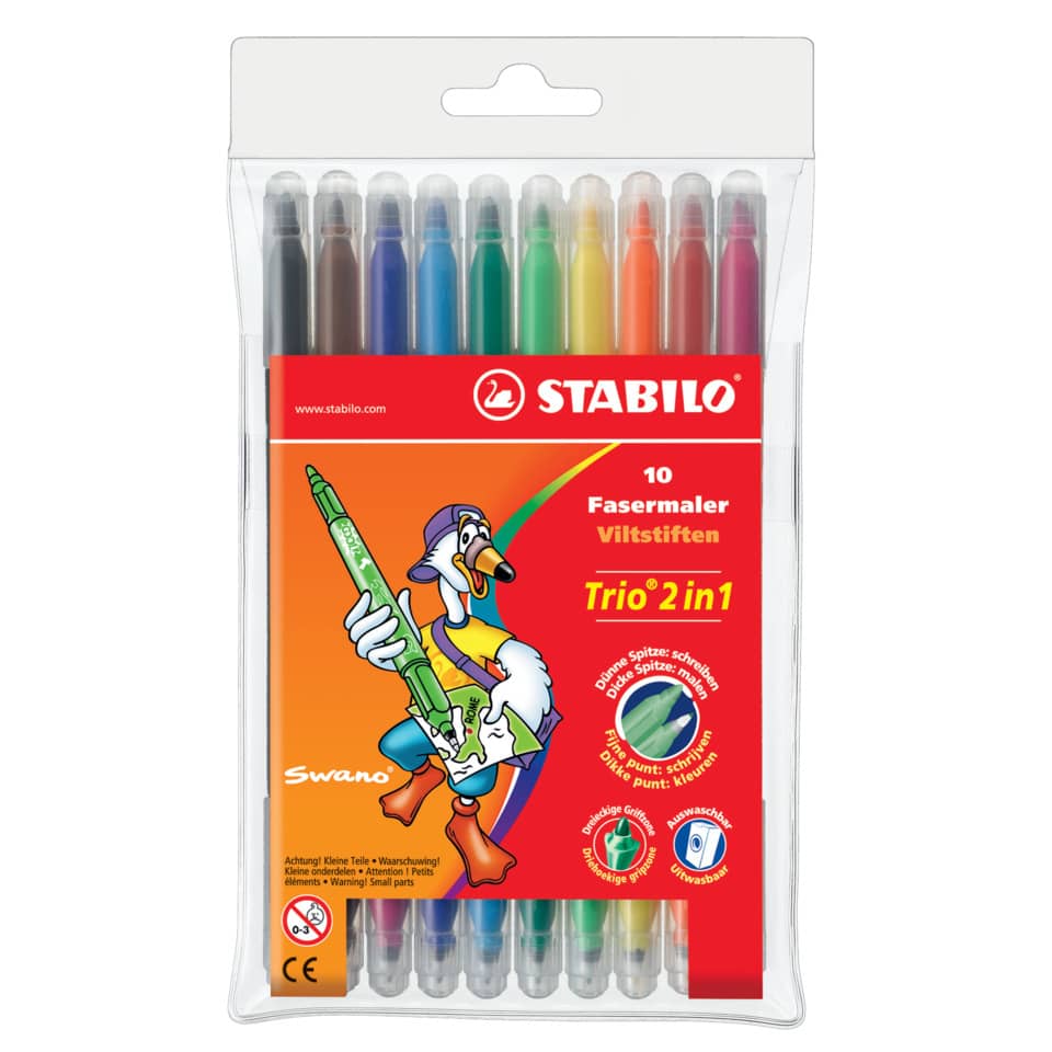 Filzstifte, Marker, 10er Pack, Bunt, Kinderzeichnen