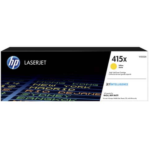 Lasertoner Nr. 415X, 6.000 Seiten, yellow HP W2032X