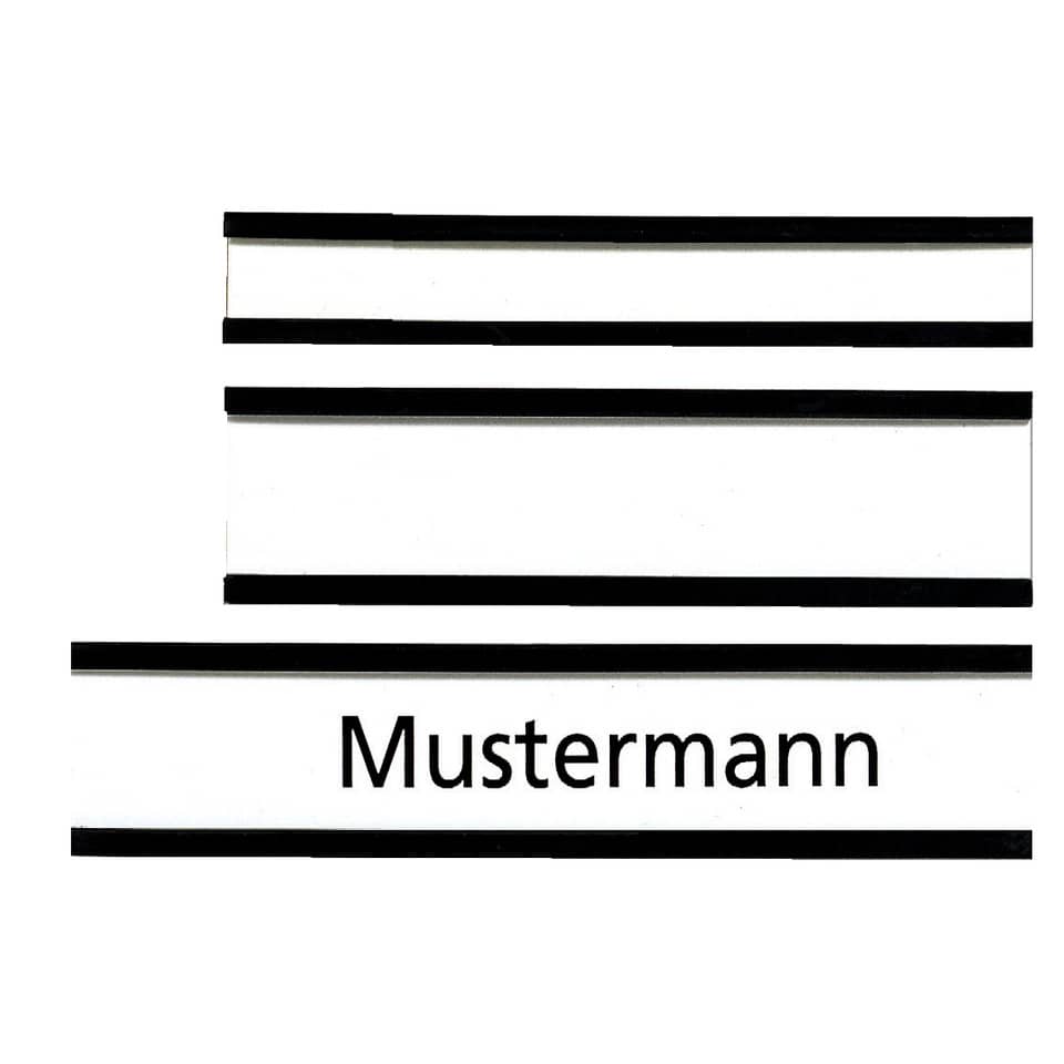 barcode, barcode stripes, linear pattern, text, Mustermann