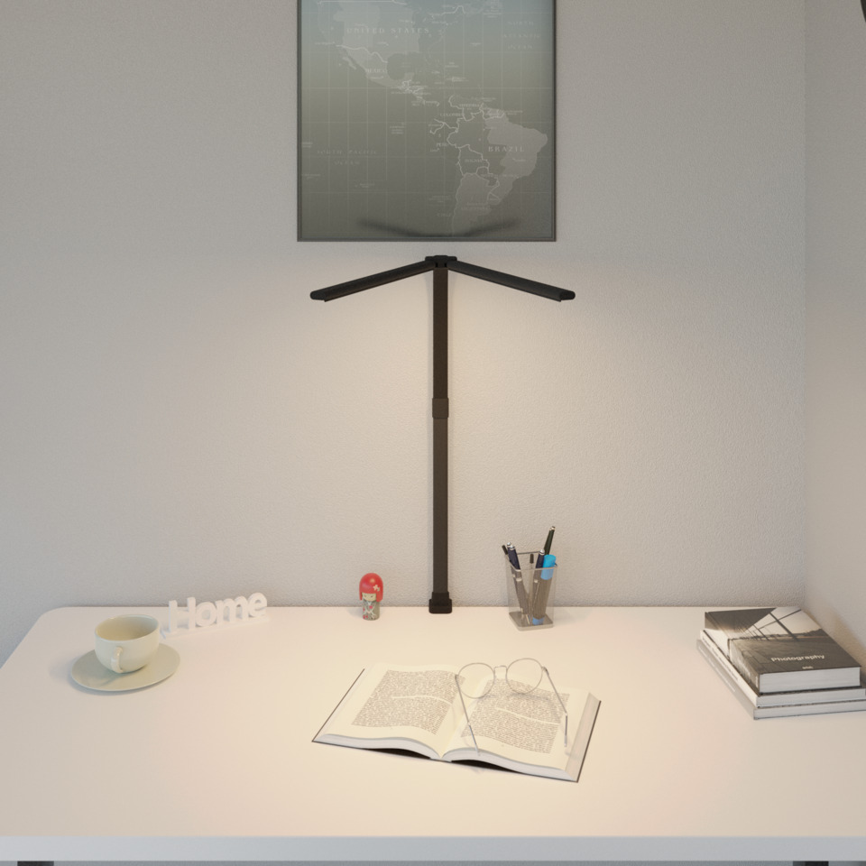 desk, Lampe, offenes Buch, Brille, Kaffeetasse
