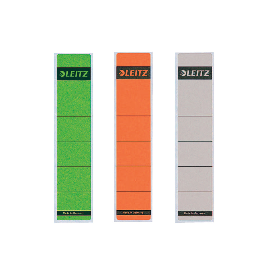 Vervieselte Aufkleber, Leitz Marke, Klebezettel, Klebezettel-Set, Neonfarben